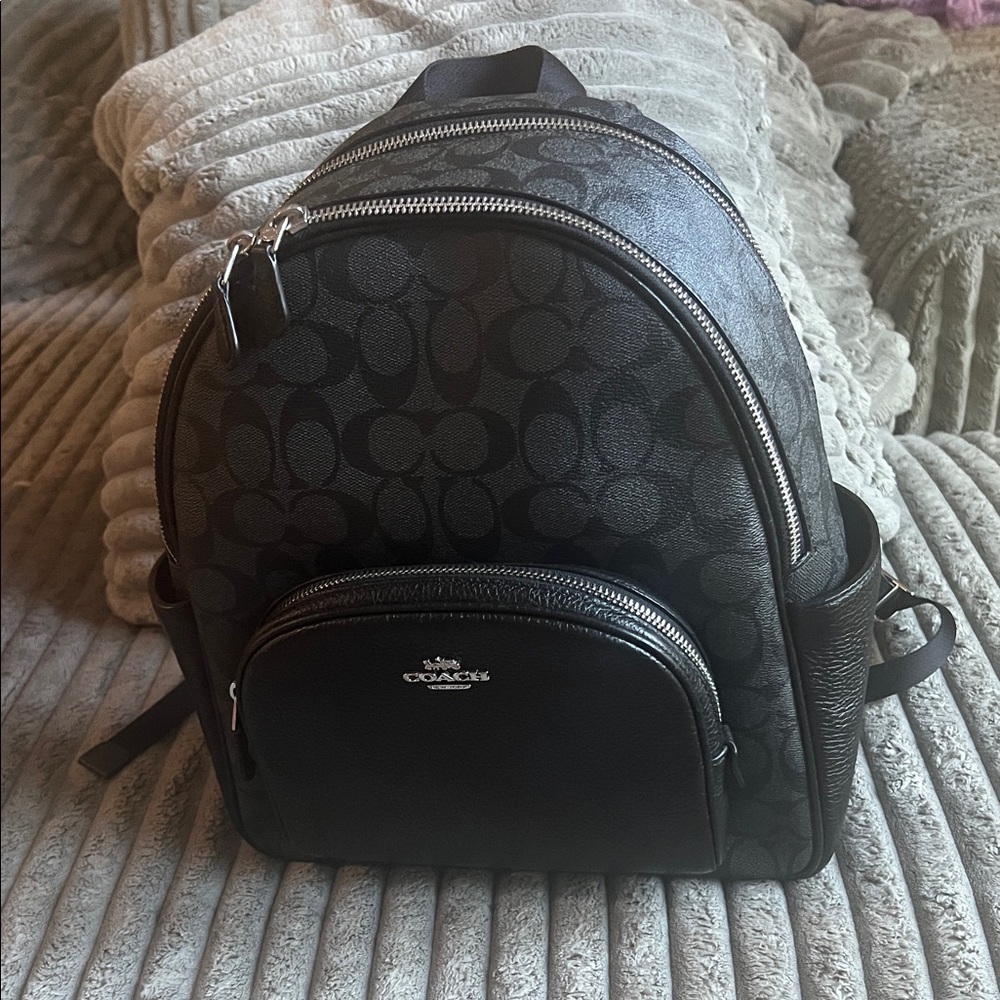 Coach Signature Black Backpack for Men